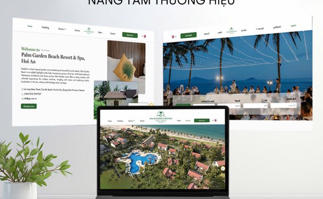 DANAWEB BÀN GIAO WEBSITE CHO PALM GARDEN BEACH RESORT & SPA