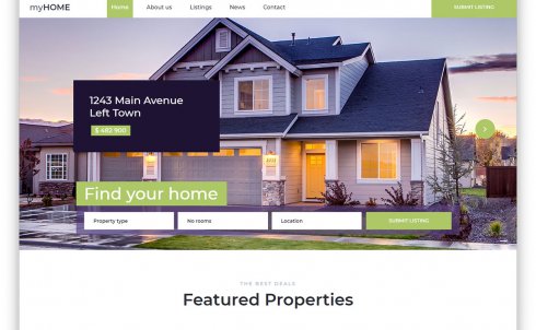 real-estate web-page-template