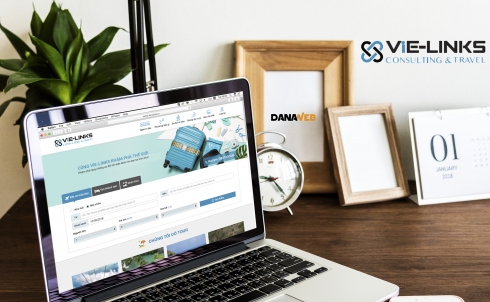 Danaweb thiết kế website cho Công ty Dịch Vụ Du Lịch VIE-LINKS