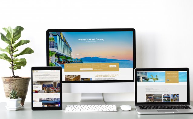 DANAWEB thiết kế web Khách sạn Peninsula Đà Nẵng