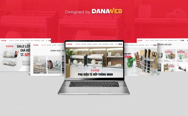 DANAWEB thiết kế website HiVE - Đơn vị sản xuất và phân phối thiết bị nhà bếp cao cấp