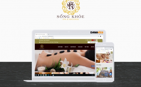 Danaweb thiết kế website Massage cho Sống Khỏe Spa