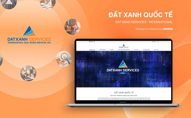 DANAWEB thiết kế web cho Dat Xanh Services - International 