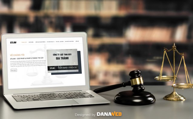 DANAWEB thiết kế website cho công ty Luật Gia Thành