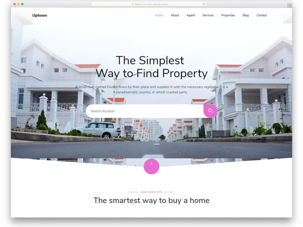 real-estate web-page-template